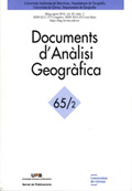 Documents d´ Anàlisi Geogràfica N° 65/2