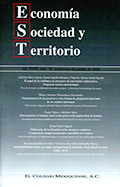 Economía, Sociedad y Territorio vol. XVI N° 58